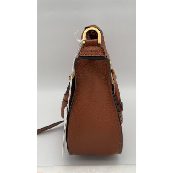 $2390 CHLOE MARCIE SMALL TAN LEATHER SADDLE CROSSBODY BAG PURSE NWT AUTH! - Picture 11 of 16